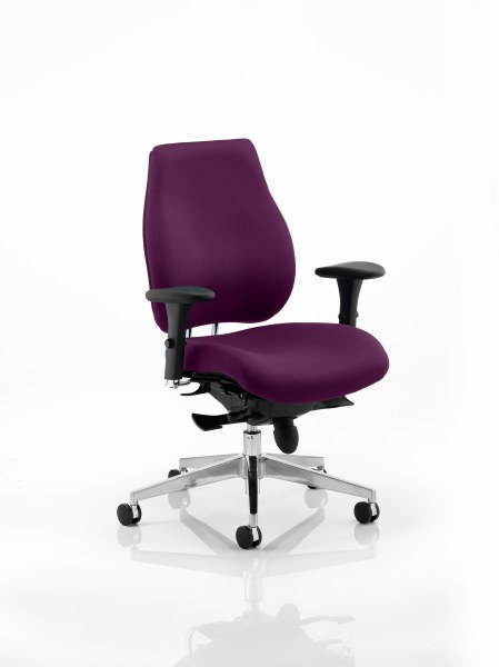 Chiro Plus 'Ergo' Posture Chair with Arms Tansy Purple