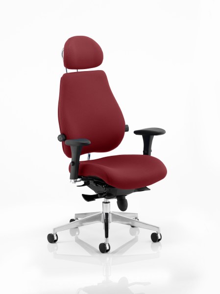Chiro Plus 'Ultimate' Posture Chair Ginseng Chilli Fabric