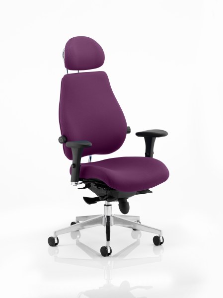 Chiro Plus 'Ultimate' Posture Chair Tansy Purple Fabric