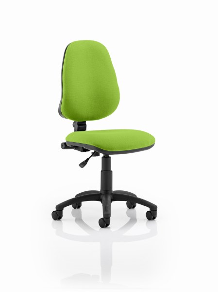 Eclipse 1 Lever Task Operator Chair Myrrh Green fabric