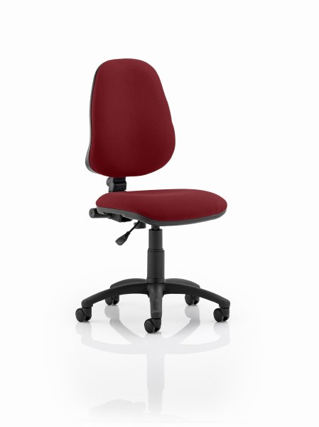 Eclipse 1 Lever Task Operator Chair Ginseng Chilli fabric
