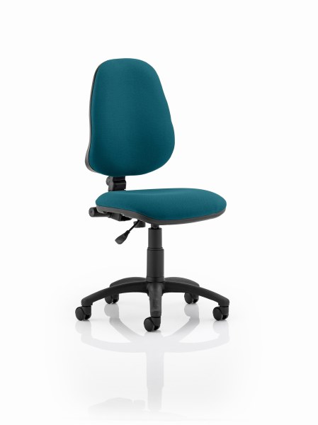 Eclipse 1 Lever Task Operator Chair Maringa Teal fabric