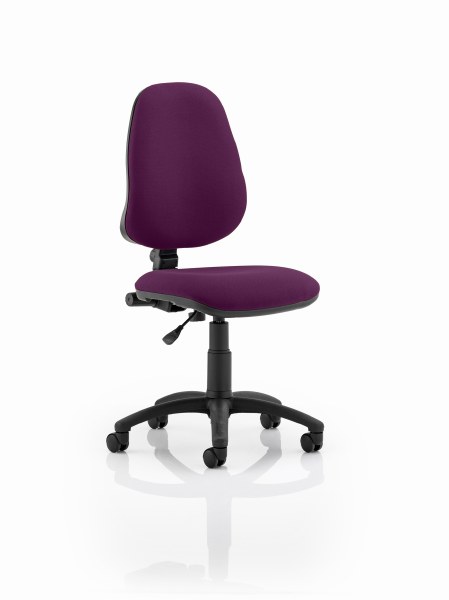 Eclipse 1 Lever Task Operator Chair Tansy Purple fabric