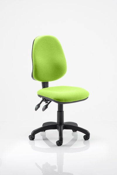 Eclipse 2 Lever Task Operator Chair Myrrh Green fabric