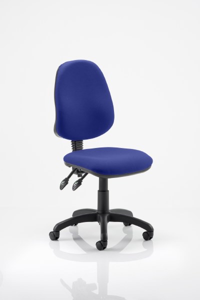 Eclipse 2 Lever Task Operator Chair Stevia Blue fabric