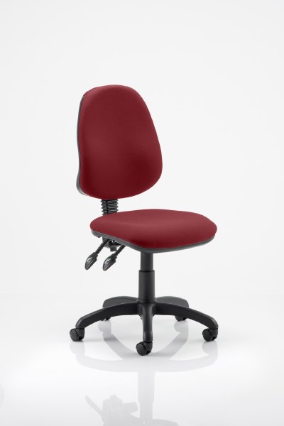 Eclipse 2 Lever Task Operator Chair Ginseng Chilli fabric