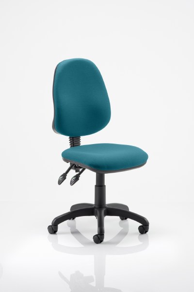 Eclipse 2 Lever Task Operator Chair Maringa Teal fabric