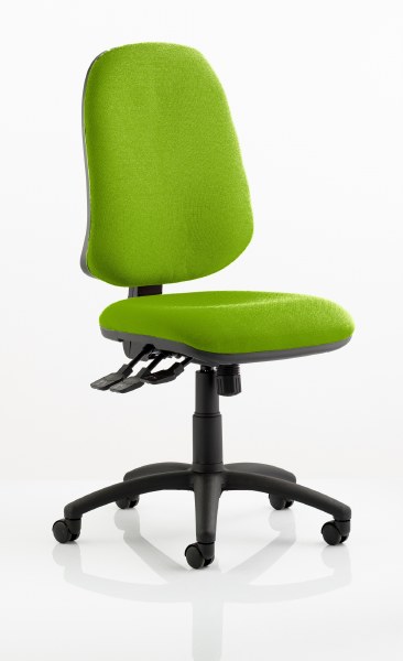 Eclipse XL 3 Lever Task Operator Chair Myrrh Green fabric