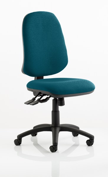 Eclipse XL 3 Lever Task Operator Chair Maringa Teal fabric