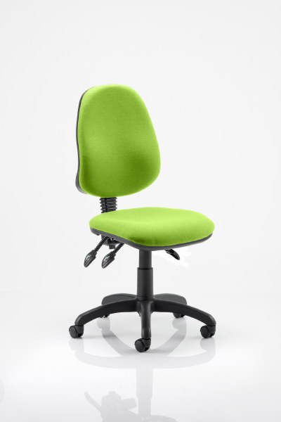 Eclipse 3 Lever Task Operator Chair Myrrh Green fabric