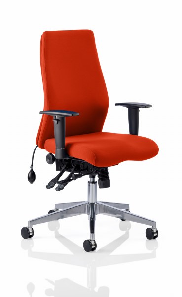Onyx Posture Chair Tabasco Red Fabric