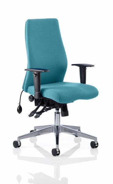 Onyx Posture Chair Maringa Teal Fabric