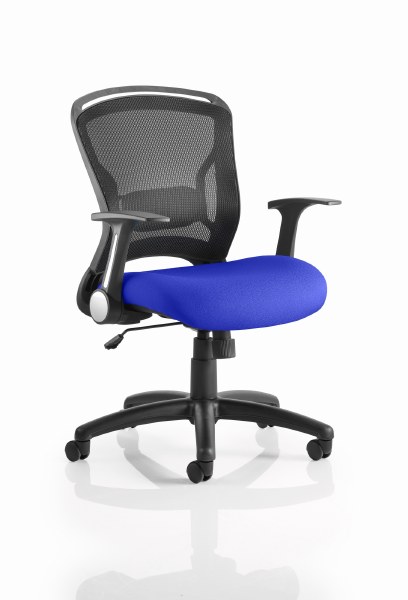 Zeus Mesh Back Operator Chair Stevia Blue Seat