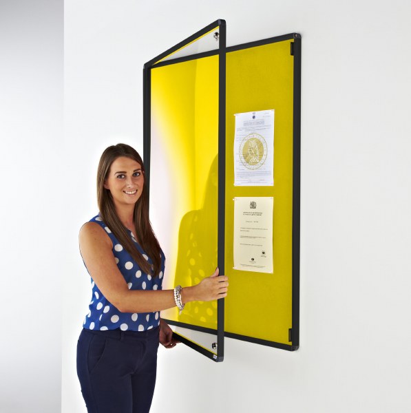 Coloured Frame Tamperproof Noticeboard