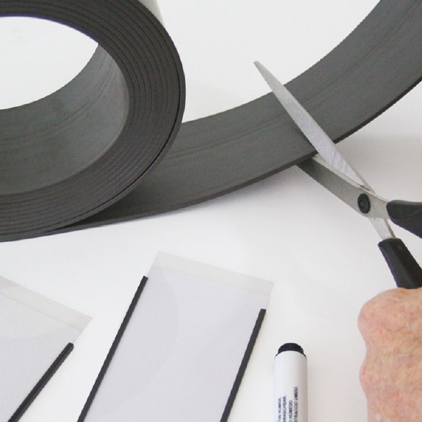 Magnetic Label Holders on a Roll