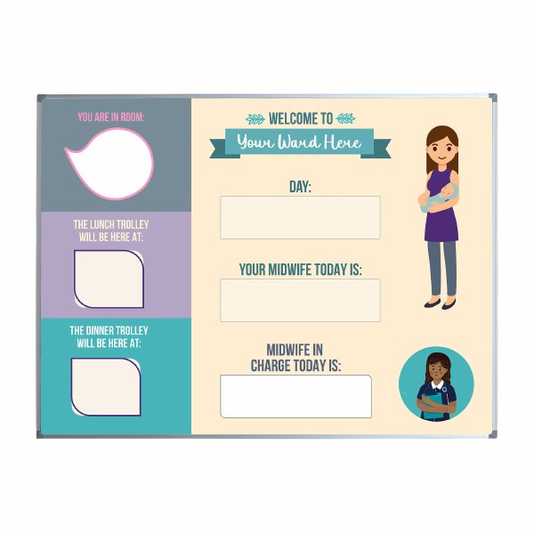NHS Maternity Ward Printed Whiteboards