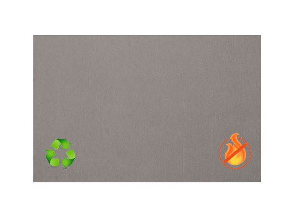 Eco-Sound Unframed Blazemaster Noticeboard 2400 x 1200mm Grey