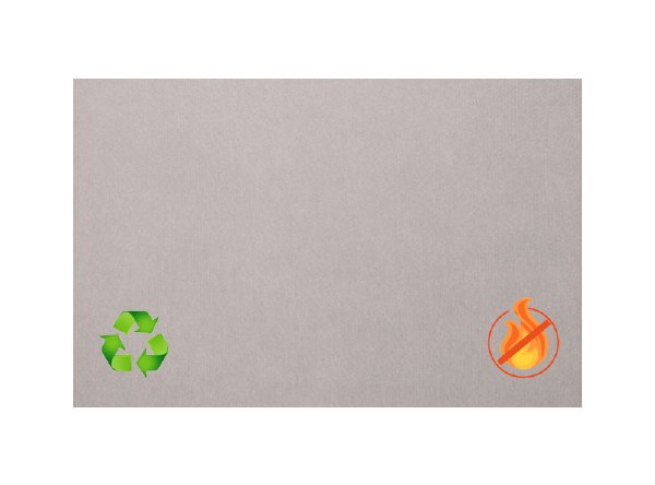 Eco-Sound Unframed Blazemaster Noticeboard 900 x 600mm Light Grey