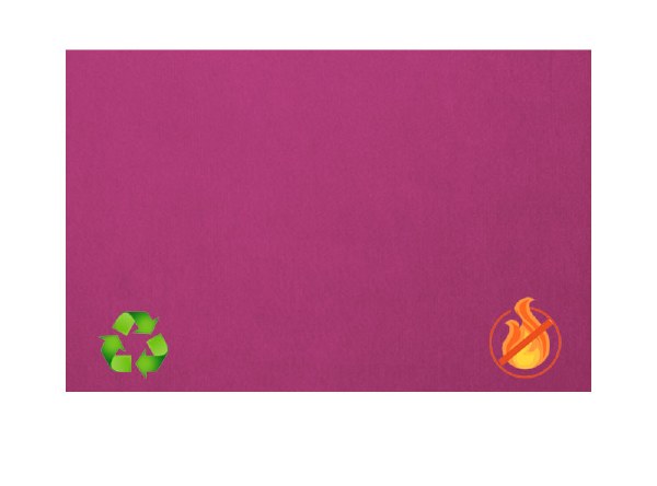 Eco-Sound Unframed Blazemaster Noticeboard 900 x 600mm Lilac