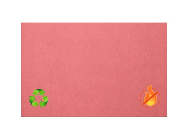 Eco-Sound Unframed Blazemaster Noticeboard 900 x 600mm Pink