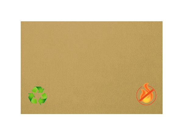 Eco-Sound Unframed Blazemaster Noticeboard 900 x 600mm Wheat