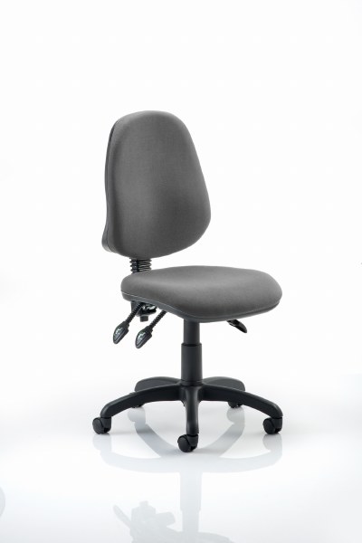 Eclipse 3 Lever Task Operator Chair Charcoal fabric