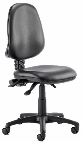 Eclipse 3 Lever Task Operator Chair Black vinyl