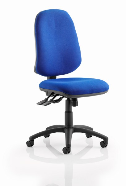Eclipse XL 3 Lever Task Operator Chair Blue fabric