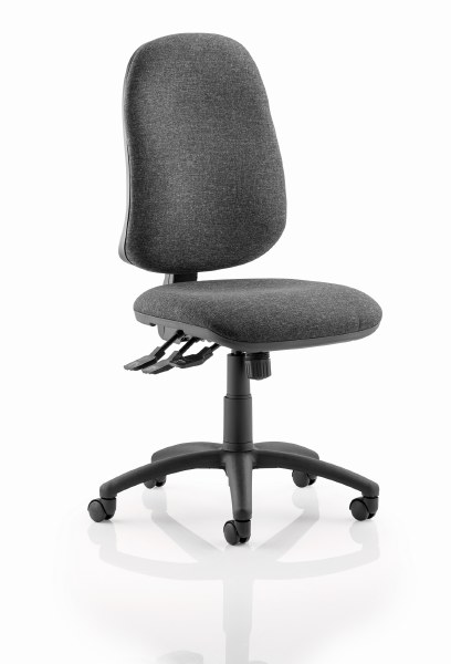 Eclipse XL 3 Lever Task Operator Chair Charcoal fabric