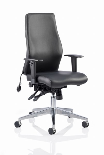 Onyx Posture Chair Black Leather