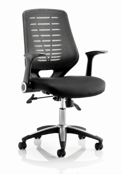 Relay Mesh Back Task Chair Black Airmesh Seat Black Back