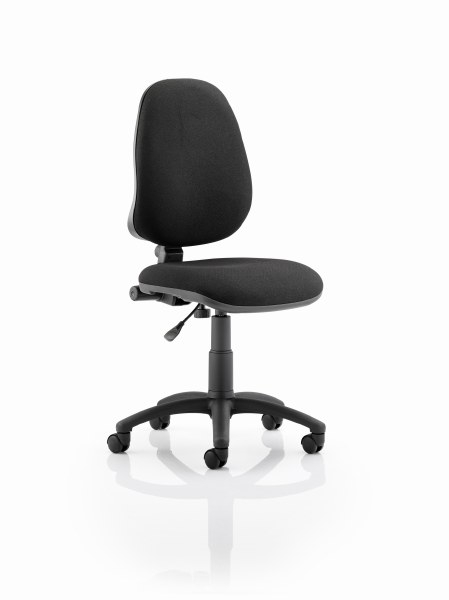 Eclipse 1 Lever Task Operator Chair Black fabric