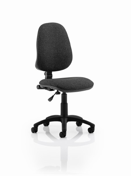 Eclipse 1 Lever Task Operator Chair Charcoal fabric