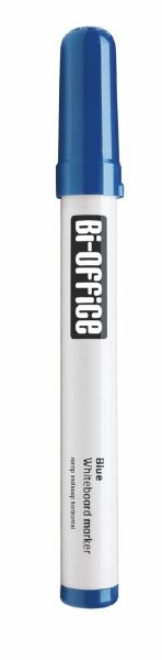 Bi-Office Box of 10 Drywipe Markers Blue