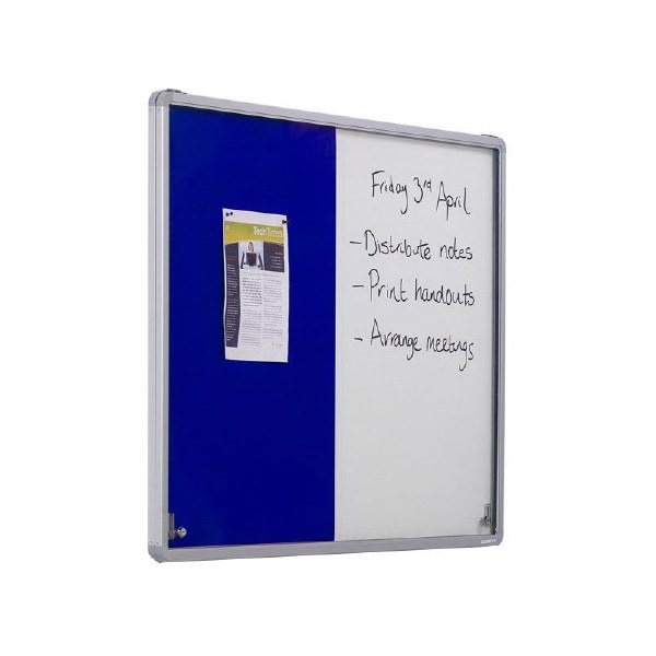 Lockable Combination Whiteboard/Noticeboards