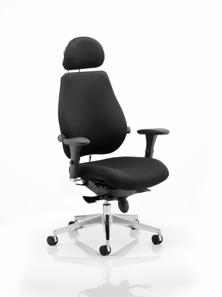 Chiro Plus 'Ultimate' Posture Chair Black Fabric