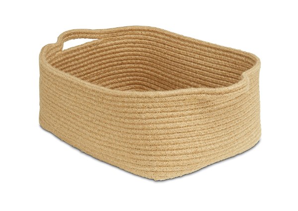 Shallow Rope Storage Baskets, Set of 6