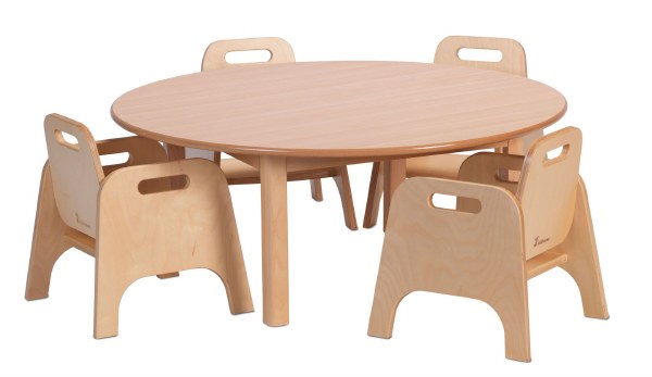 Circular Table and 4 Sturdy Chairs