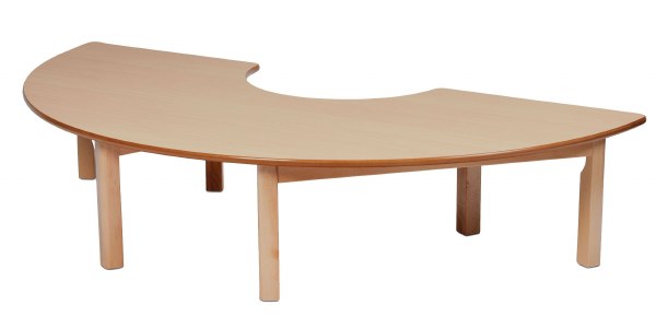 Wooden Semi Circle Tables