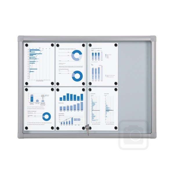 Whiteboard with Locking Sliding Glass Doors Boards Direct