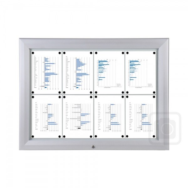 IP56 Outdoor Lockable Whiteboard