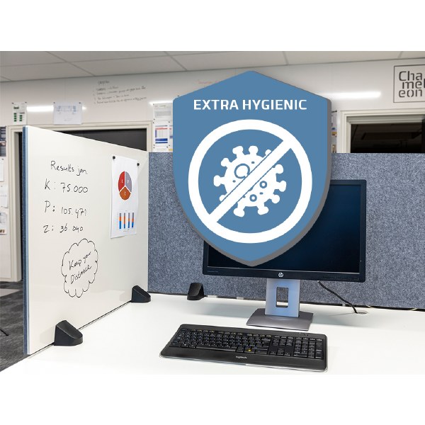 Whiteboard/Pinboard Desk Divider Screens