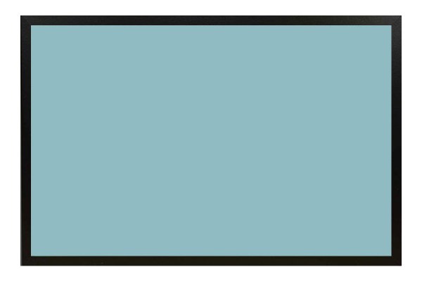 Coloured Cork Board with Black Frame 600 x 450mm TURQUOISE