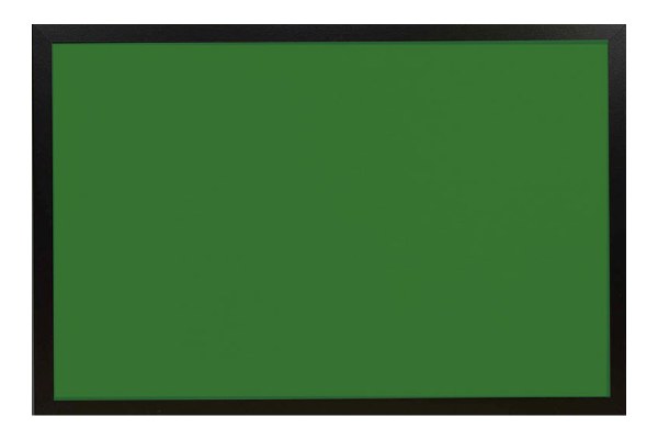Coloured Cork Board with Black Frame 600 x 450mm GREEN