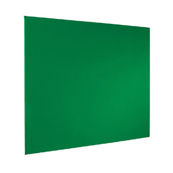 Frameless Felt Covered Noticeboard 1200 x 1500mm Green