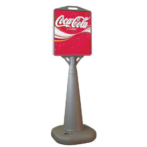 Pyramid Sign with Water Base