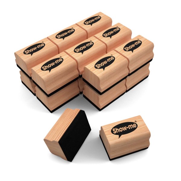Wooden Handled Mini Erasers Pack of 30