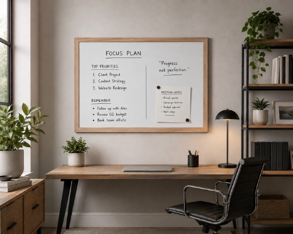 Hardwood Framed Magnetic Whiteboards