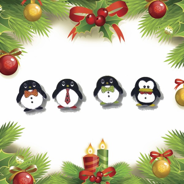 Christmas Themed Whiteboard Magnets