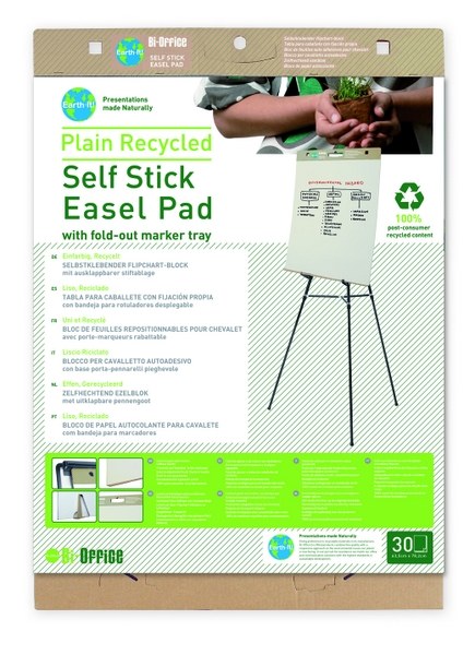 Earth Recycled A1 Sticky Flipchart Pads (Pack of 2)